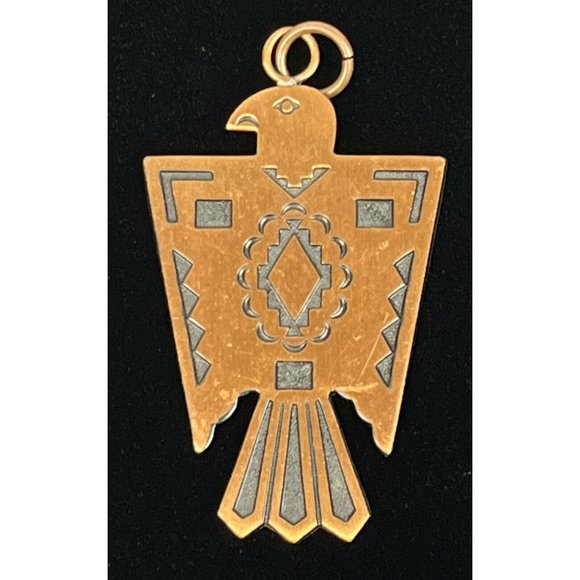Trading Post Solid Copper Thunderbird Pendant Vintage Southwestern 3" x 1.5” - Picture 1 of 5